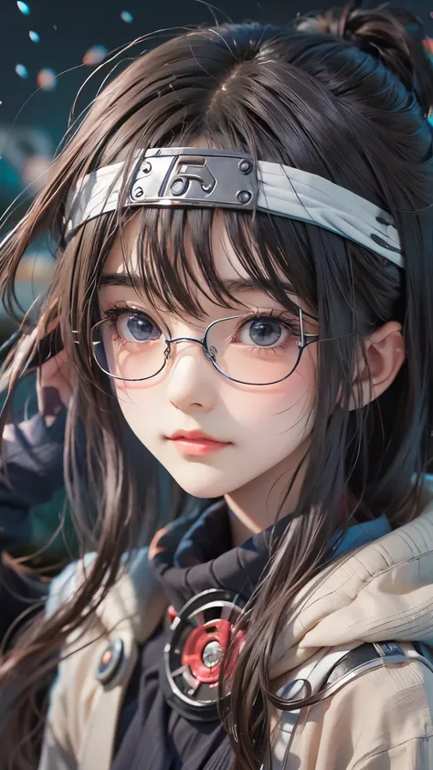 anime girl with glasses and long hair, anime visual of a cute girl, anime style. 8k, pin on anime, anime vibes, anime style 4 k,...