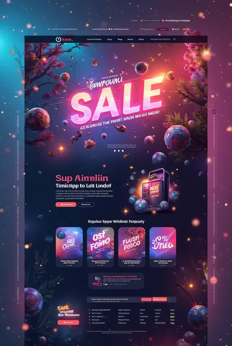 a website designing photo for a sale